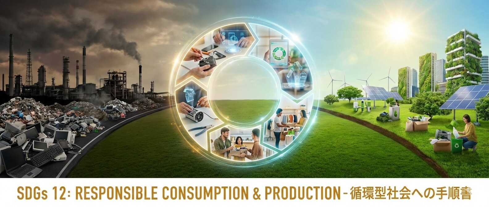 SDGs 目標12「つくる責任 つかう責任」における、問題解決までの手順書