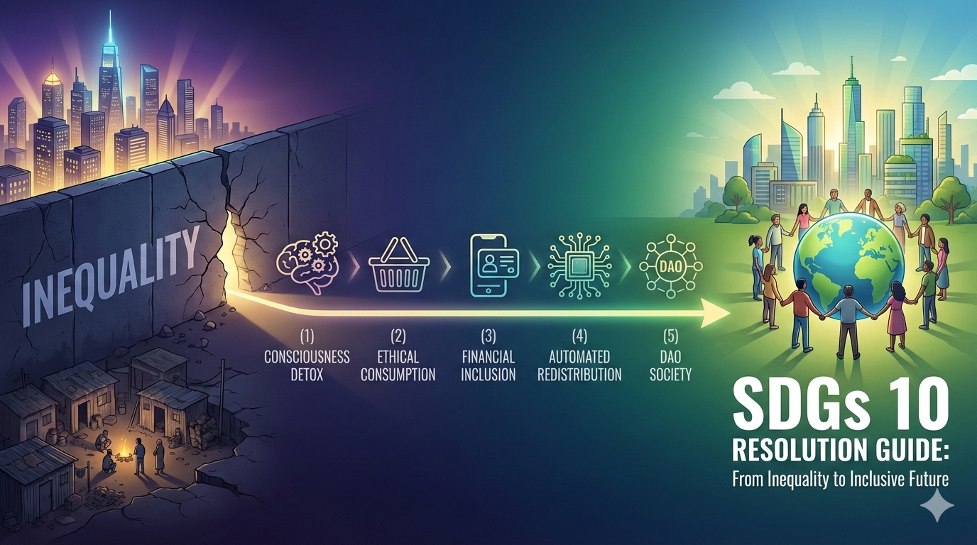 SDGs 10「人や国の不平等をなくそう」における、問題解決までの手順書
