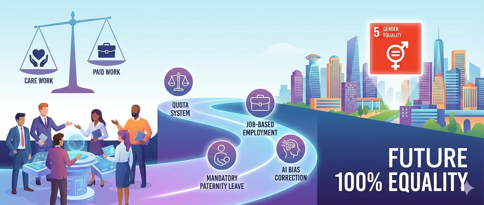 ジェンダー平等（SDGs目標5）における、問題解決までの手順書