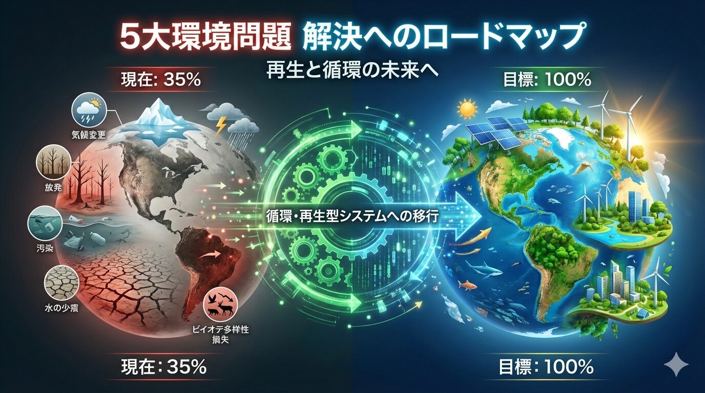 5大環境問題における、問題解決までの手順書