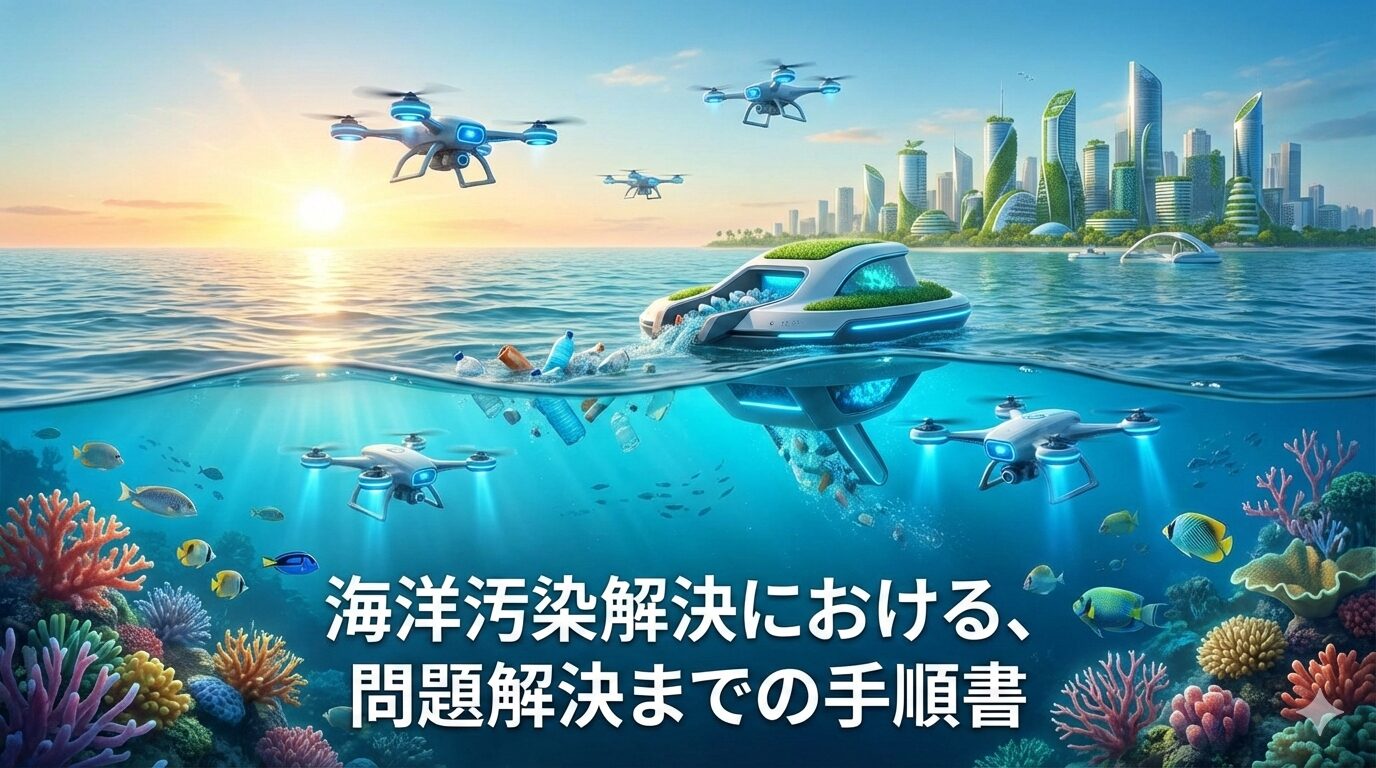 海洋汚染解決における、問題解決までの手順書