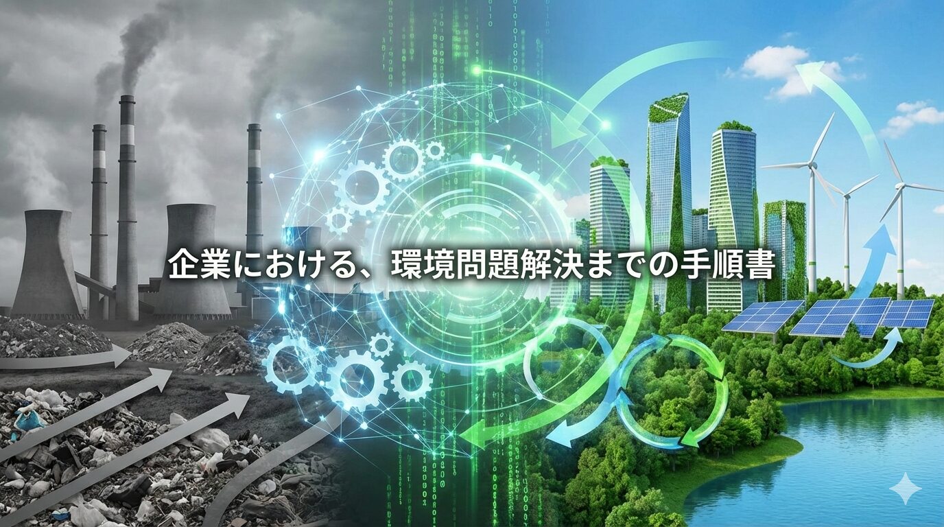 企業における、環境問題解決までの手順書