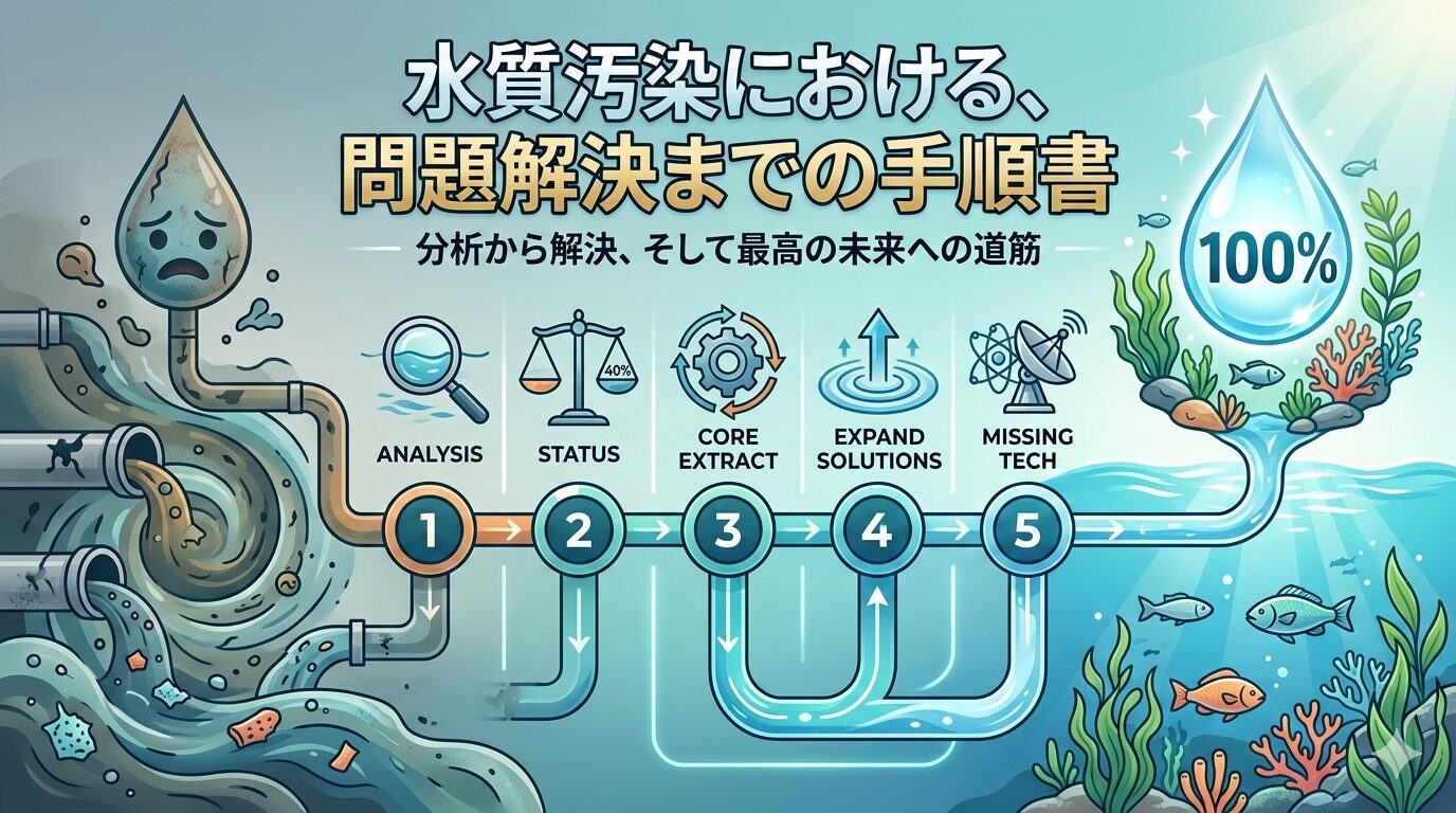 水質汚染における、問題解決までの手順書