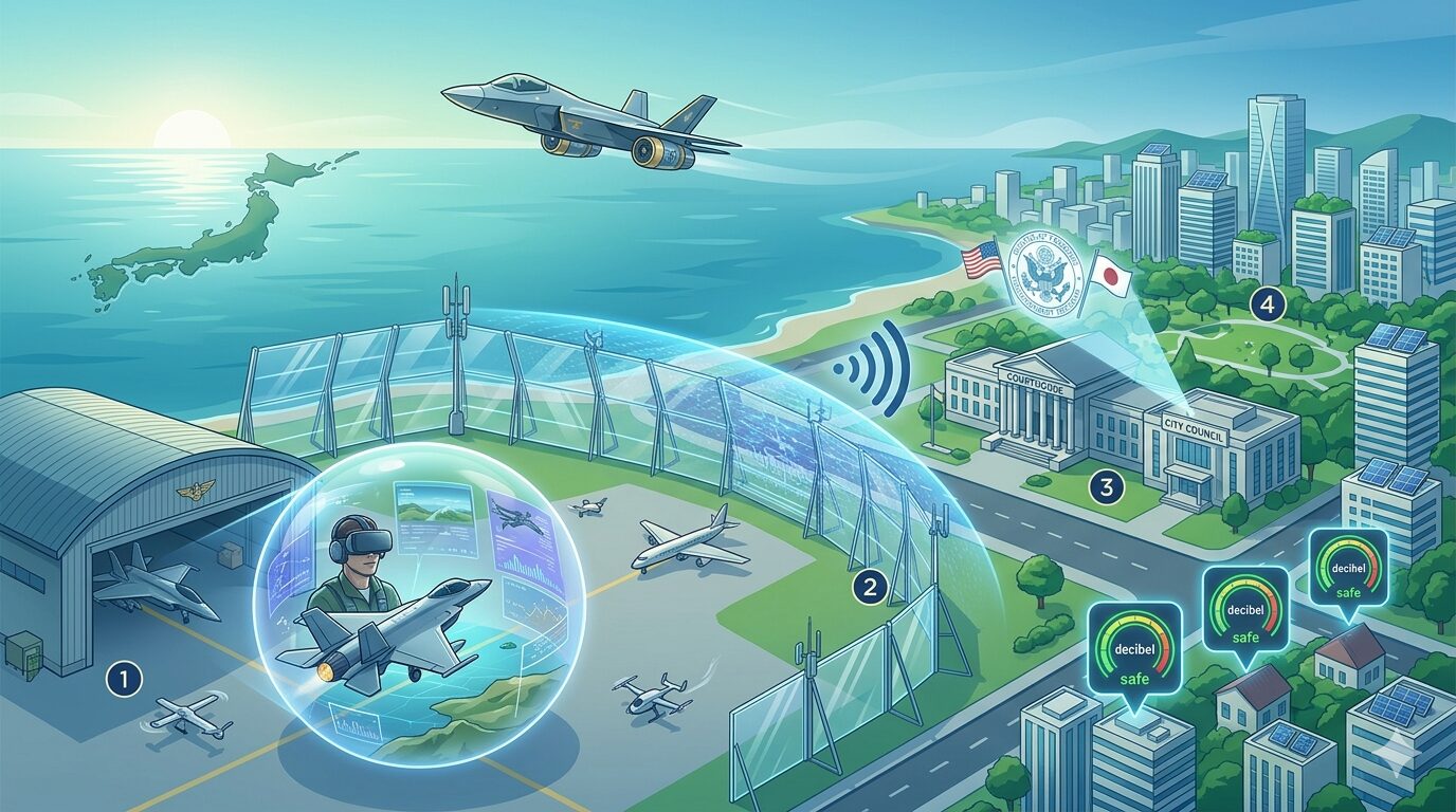 米軍基地 騒音問題における、問題解決までの手順書