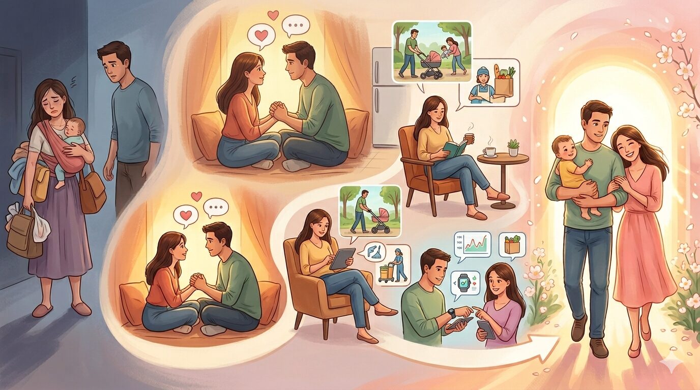 産後 妻との関係悪化における、問題解決までの手順書