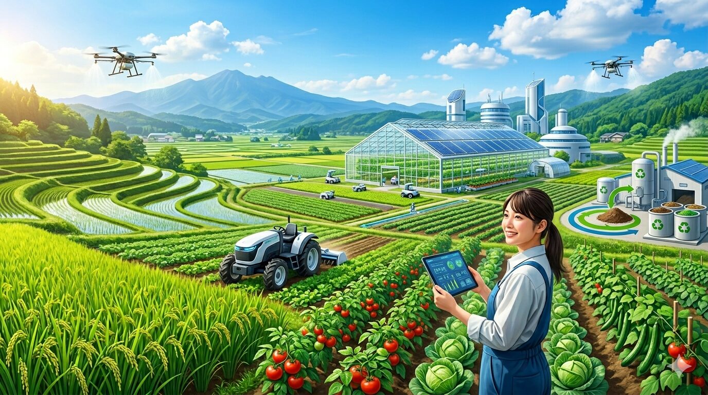 食料自給率の低下における、問題解決までの手順書